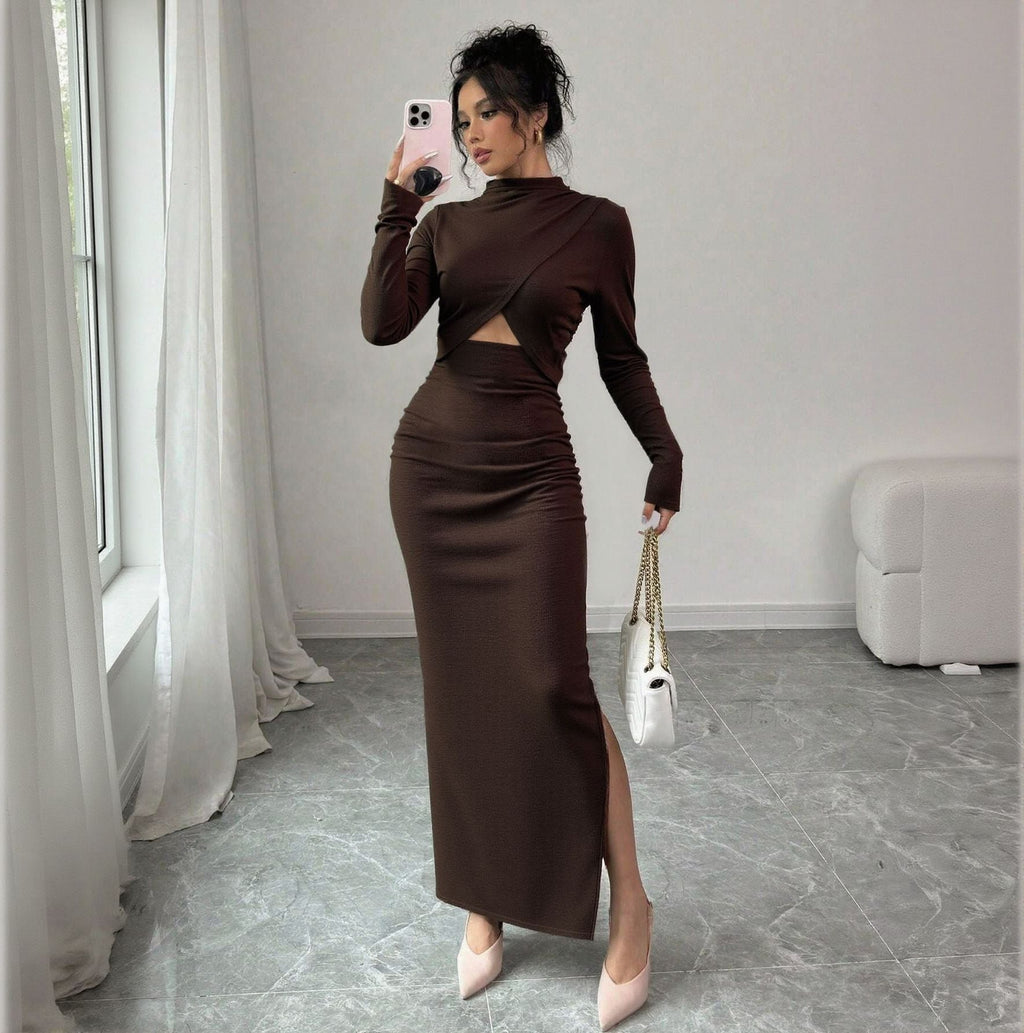 Amara Ribbed Cutout Dress