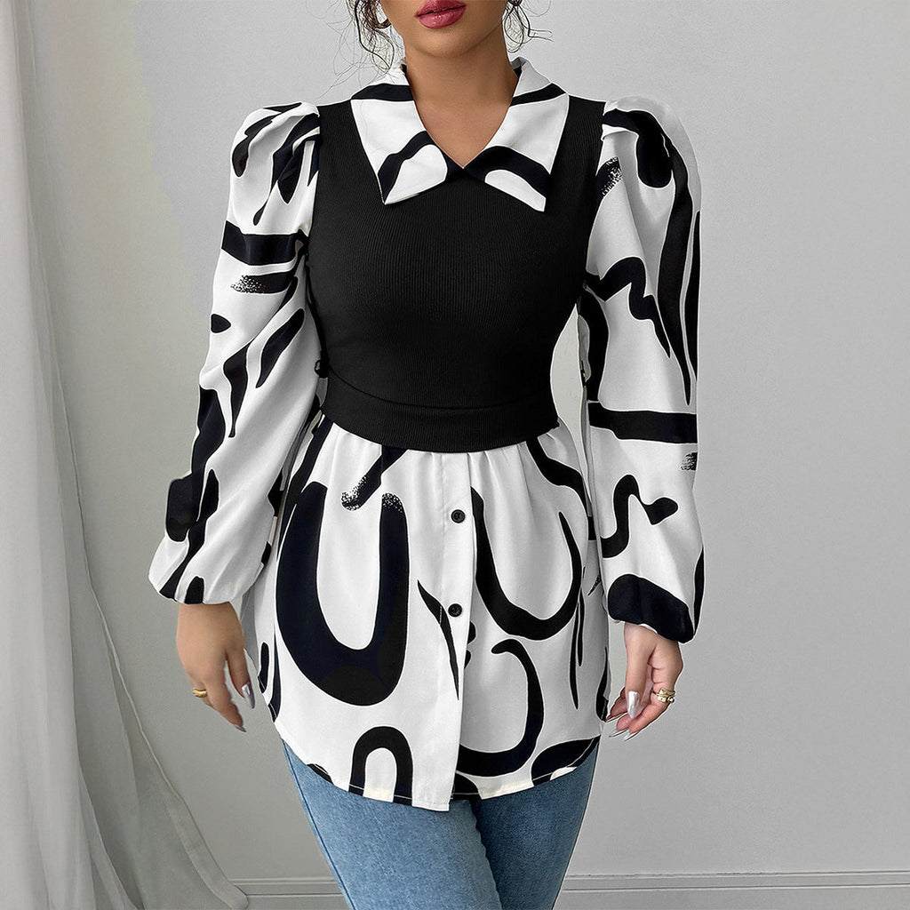 Metropolitan Abstract 2-in-1 Shirt