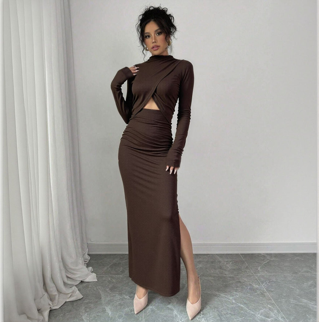 Amara Ribbed Cutout Dress