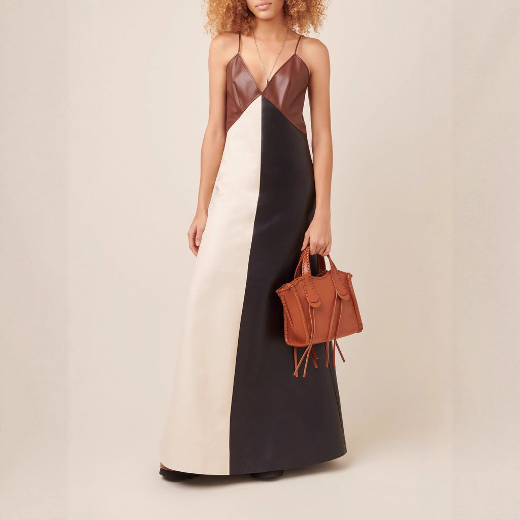 Sienna Colorblock Patchwork Maxi Dress