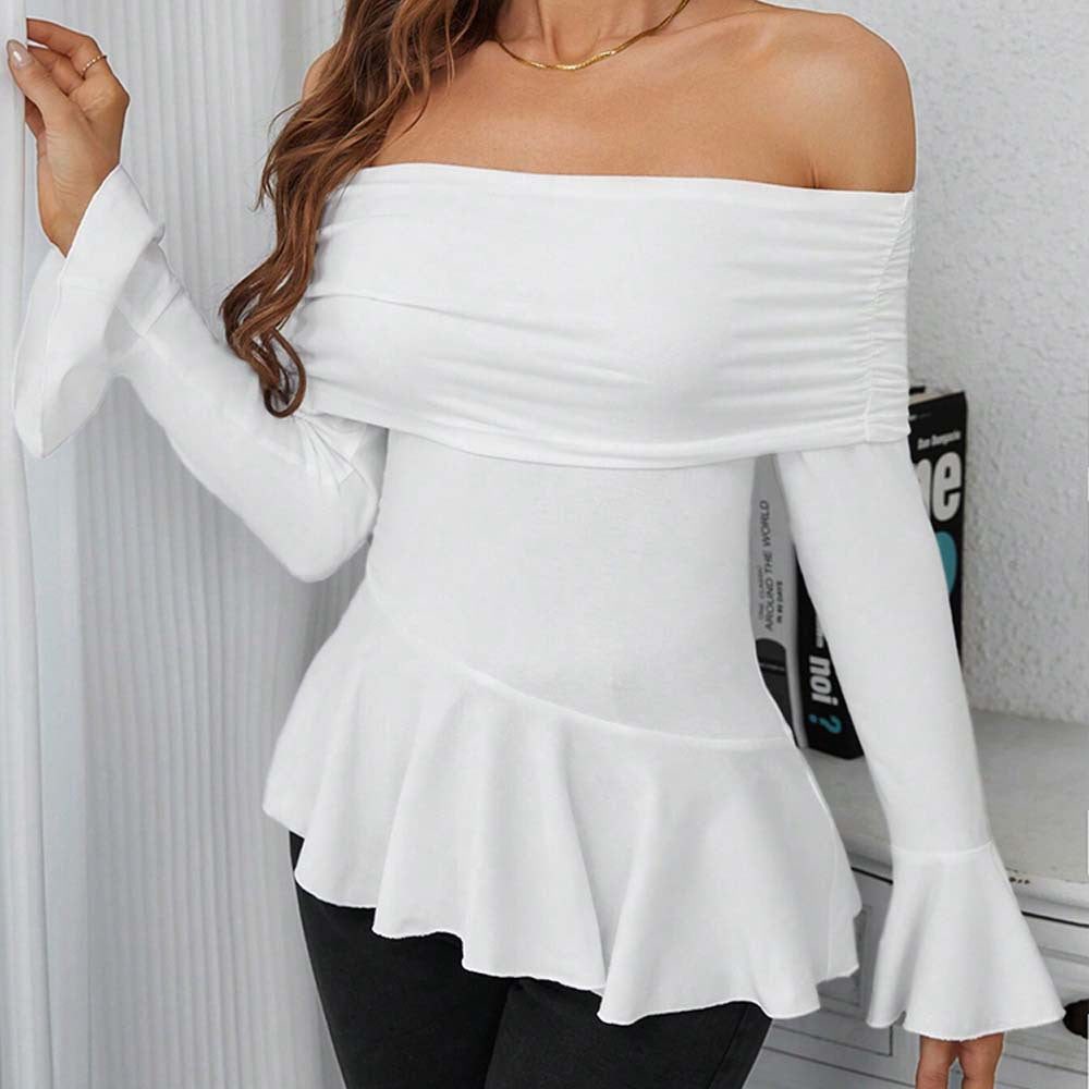 Aura Off-Shoulder Peplum Blouse
