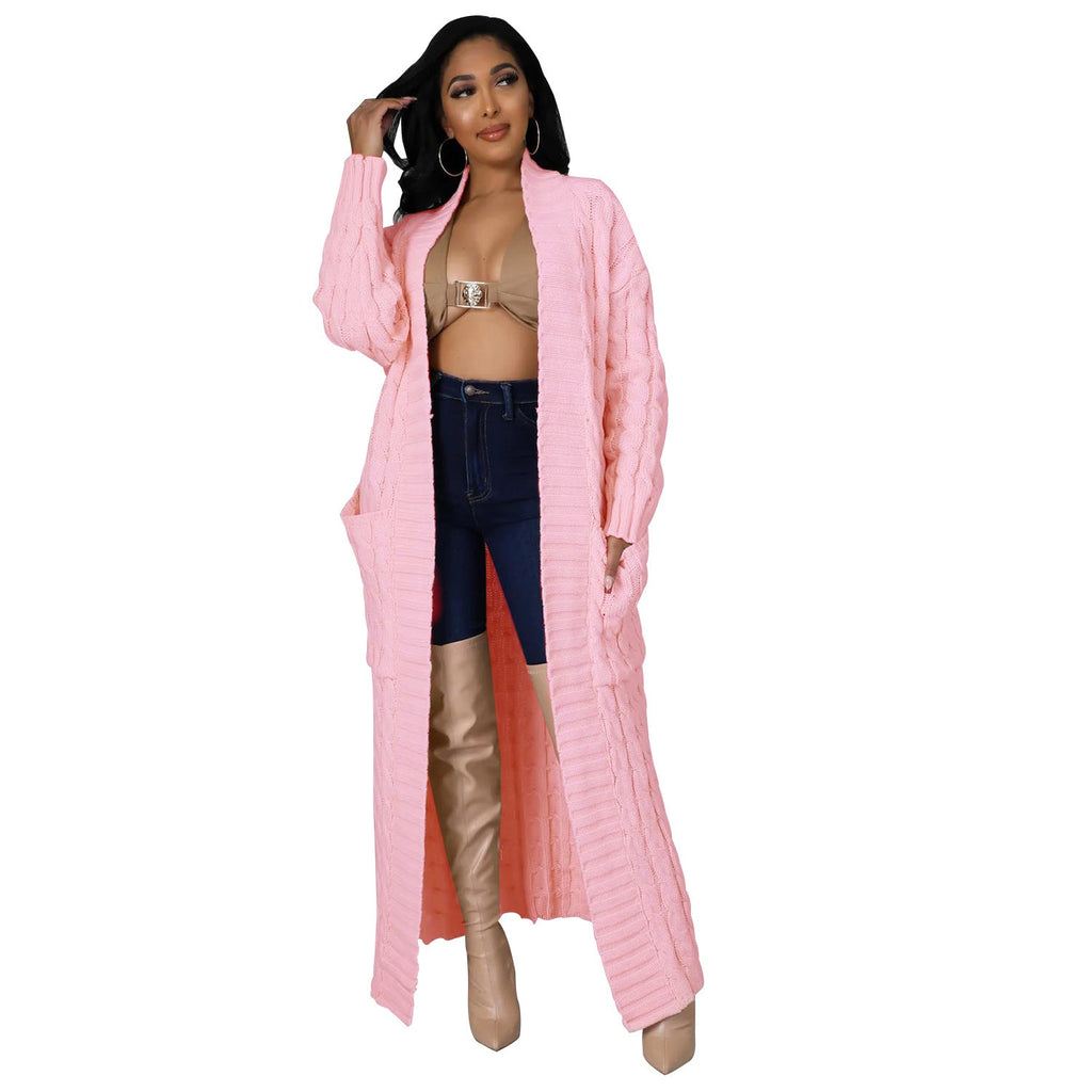 Chalet Cable Knit Maxi Duster Cardigan