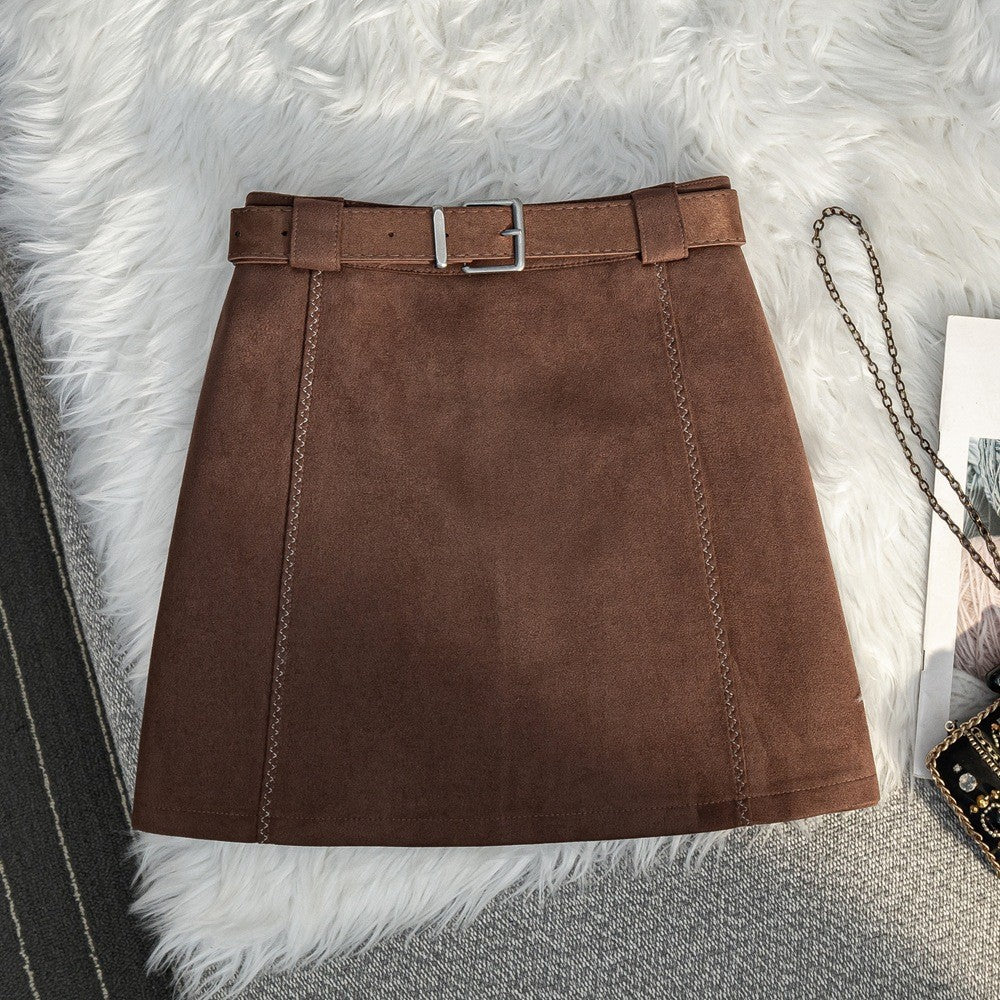 The Bella Suede Mini Skirt