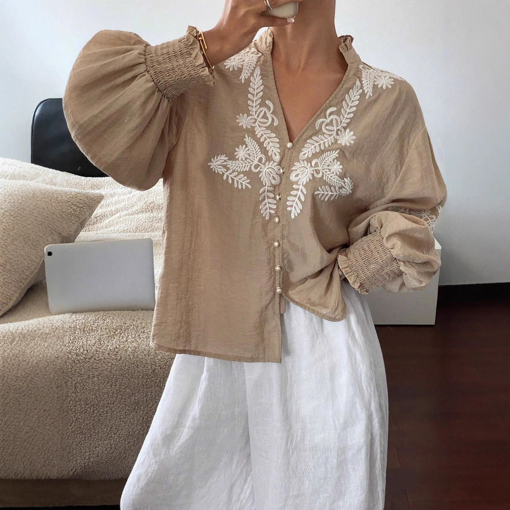 Embroidery Pearl Single Top