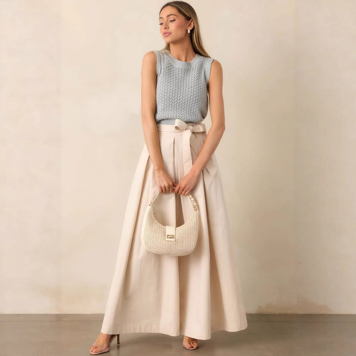 Horizon Pleated Belted Trousers