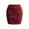 Autumn Allure Faux Suede Mini Skirt