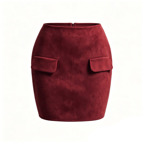 Autumn Allure Faux Suede Mini Skirt