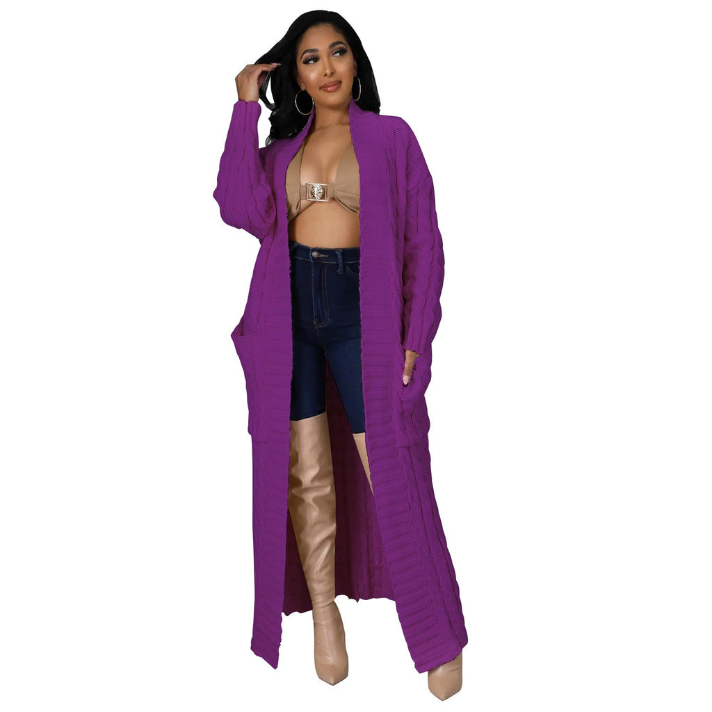Chalet Cable Knit Maxi Duster Cardigan