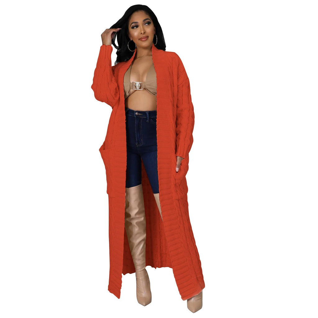 Chalet Cable Knit Maxi Duster Cardigan