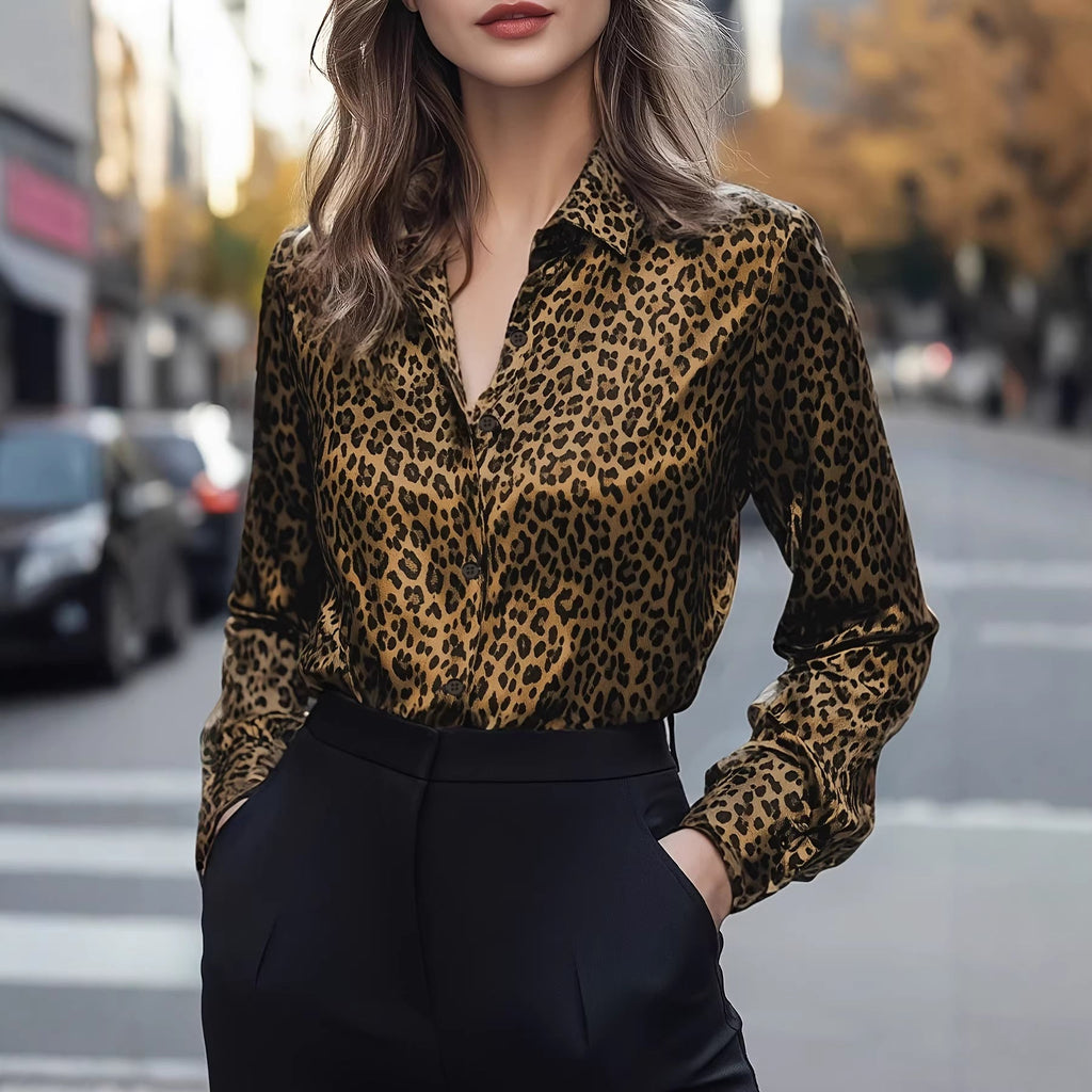 Leopard Print Sexy Single Shirt