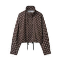 The Dotty High-Neck Cropped Windbreaker