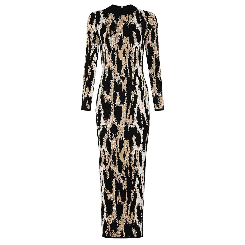 Leopard Print Sheath Dress