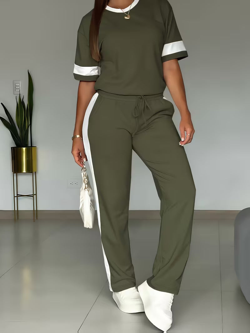Contrast– Top & Pants Set