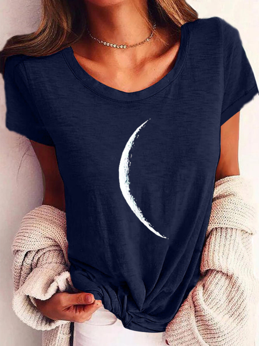 Moon Printed T-Shirt
