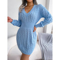 Cozy Charm Cable-Knit Mini Dress