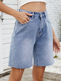 The 90s Slouch Denim Bermuda