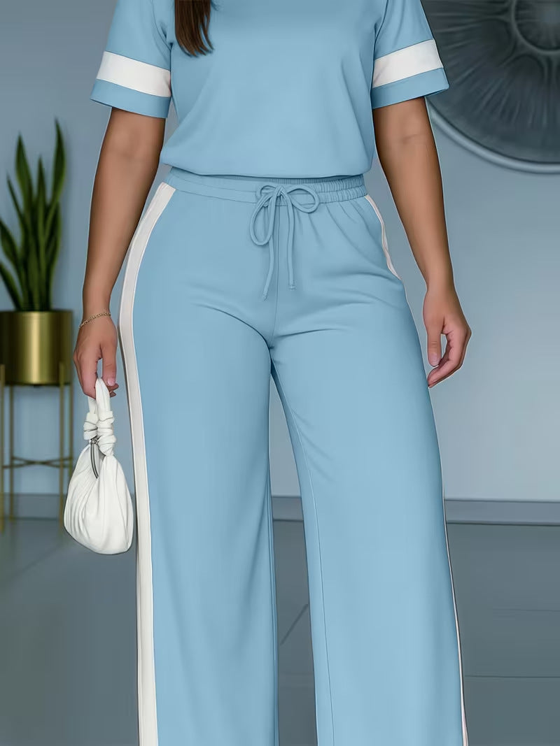Contrast– Top & Pants Set