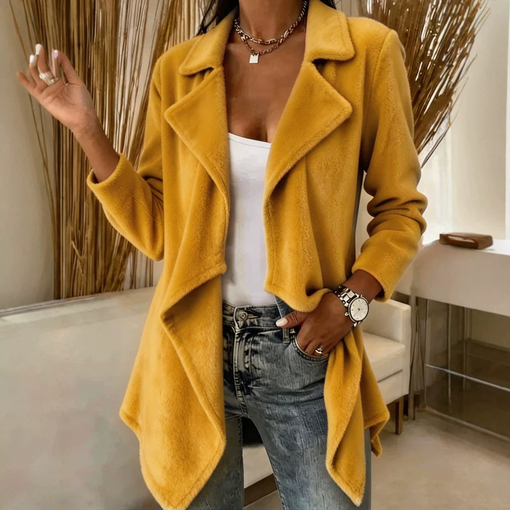 Haven Open-Front Waterfall Cardigan Coat