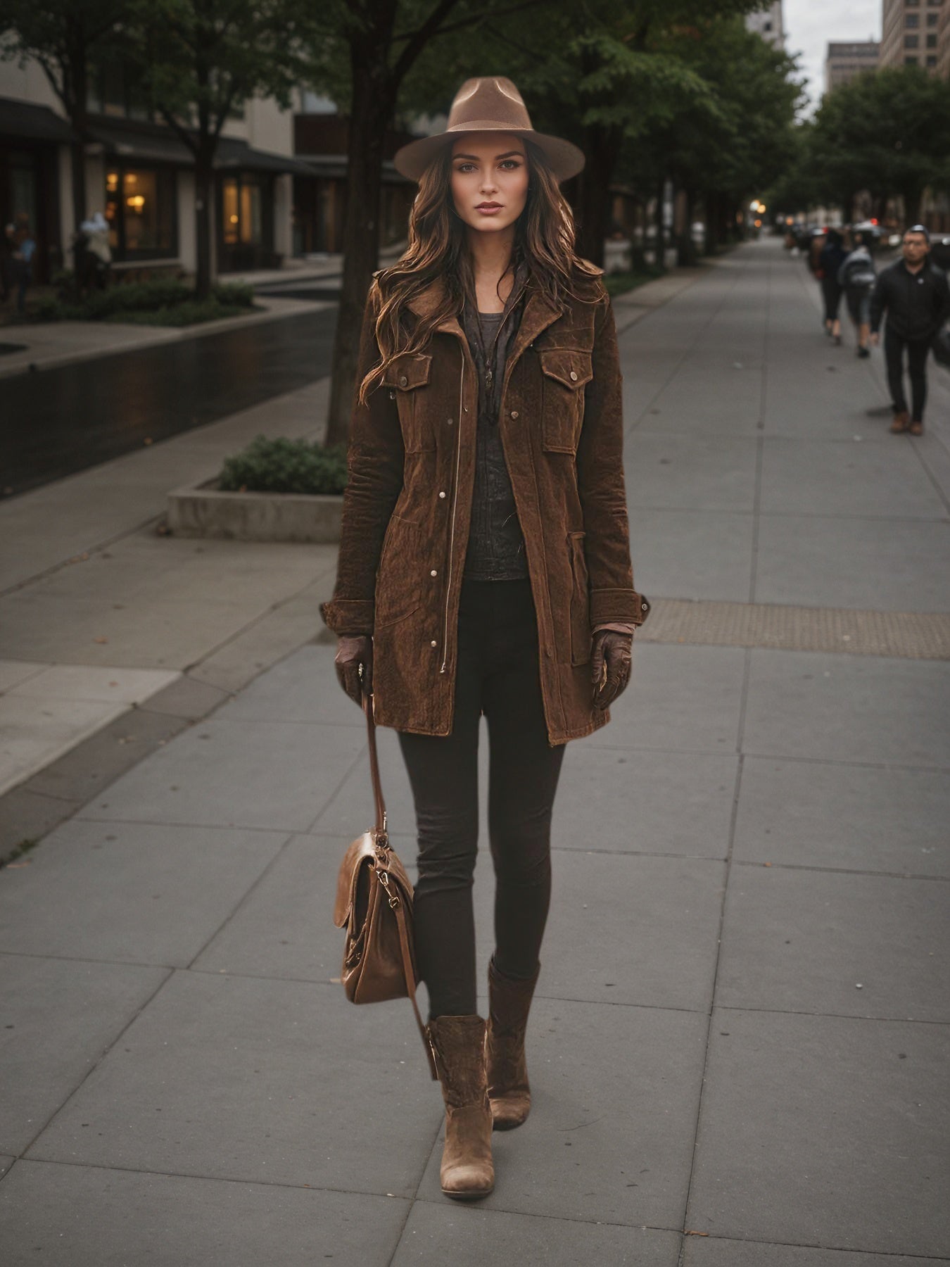 The Aspen Suede Trench Jacket