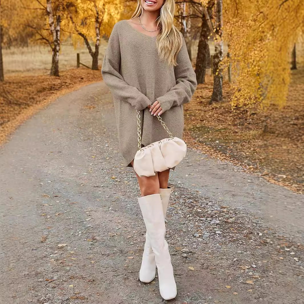 The Solitude Oversized Sweater Dress