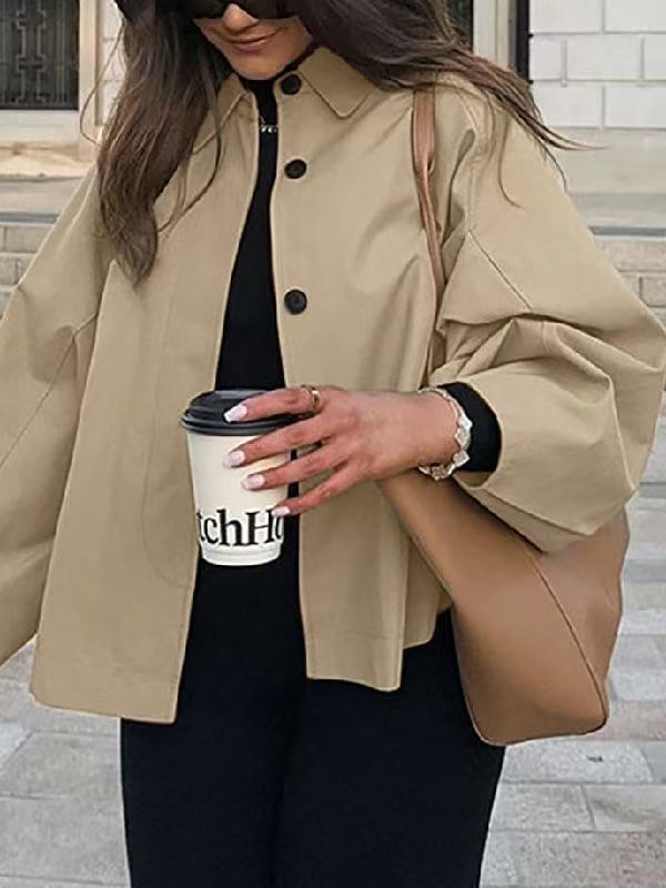 French-Style Loose Trench Coat