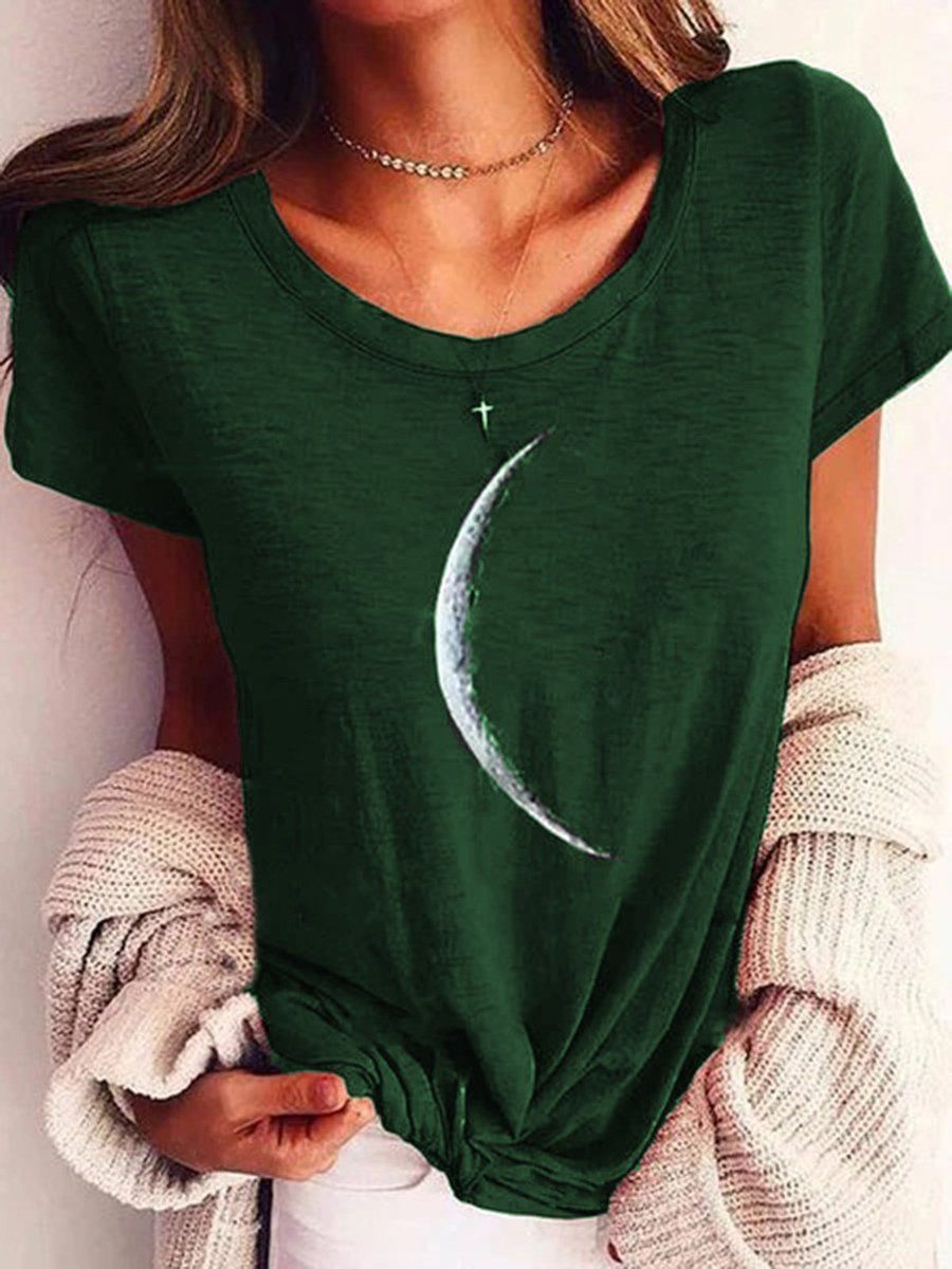 Moon Printed T-Shirt