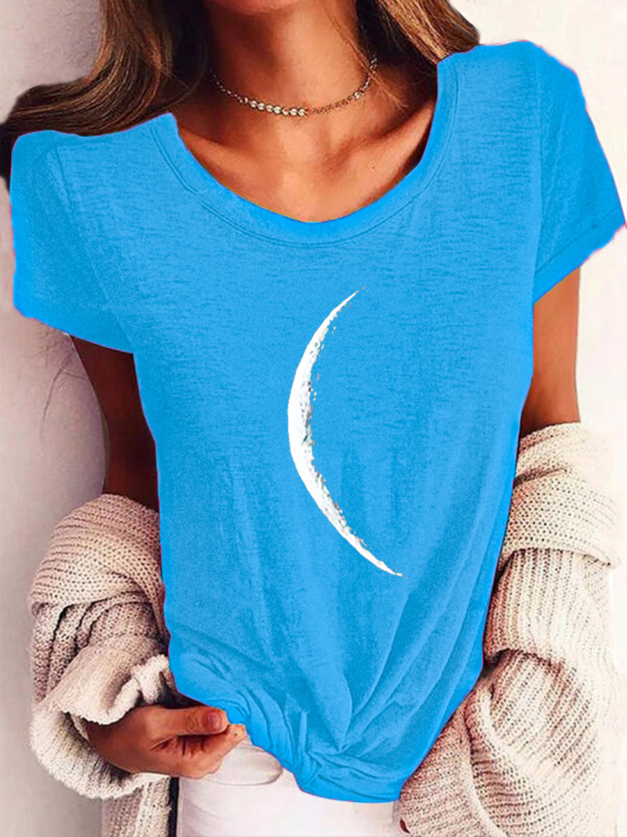 Moon Printed T-Shirt