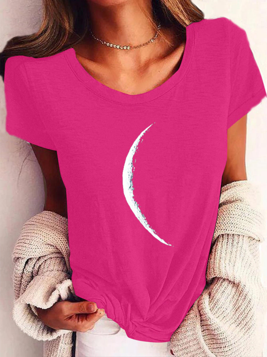 Moon Printed T-Shirt