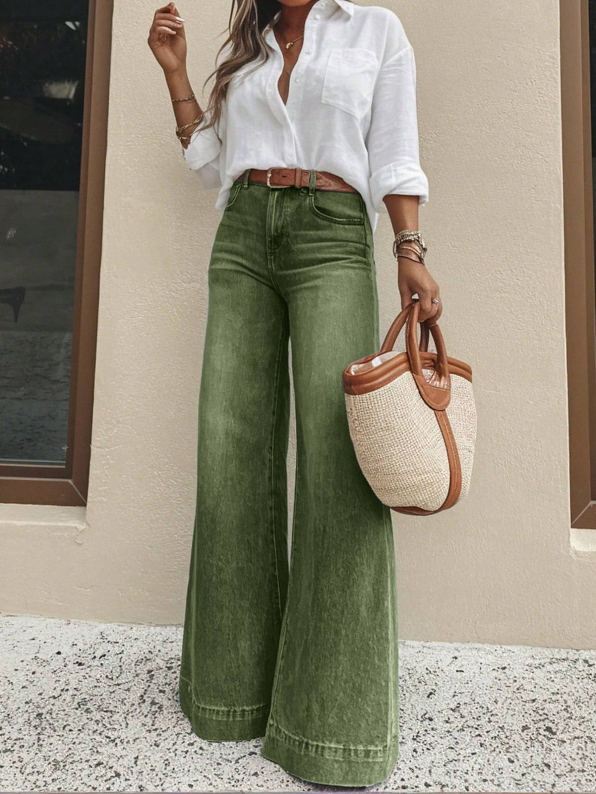 Washed Away Wide Leg Jeans