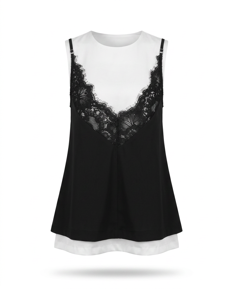 Divine Patchwork Lace Mini Dress