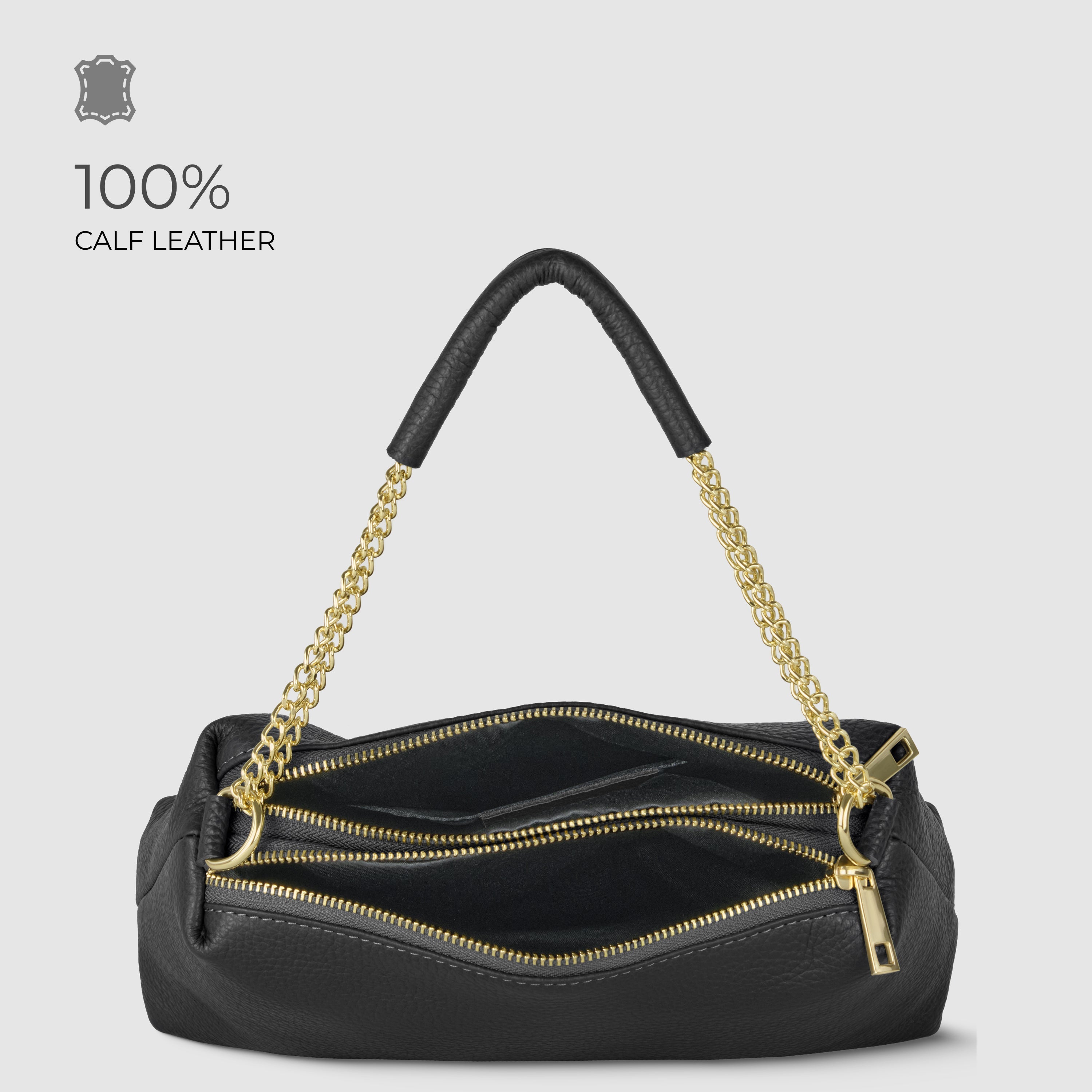Milano Pebble Leather Shoulder Bag