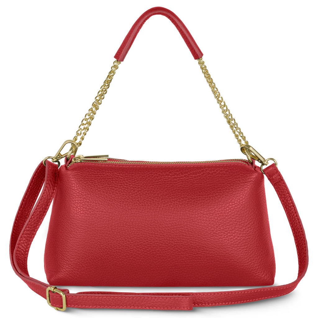 Milano Pebble Leather Shoulder Bag