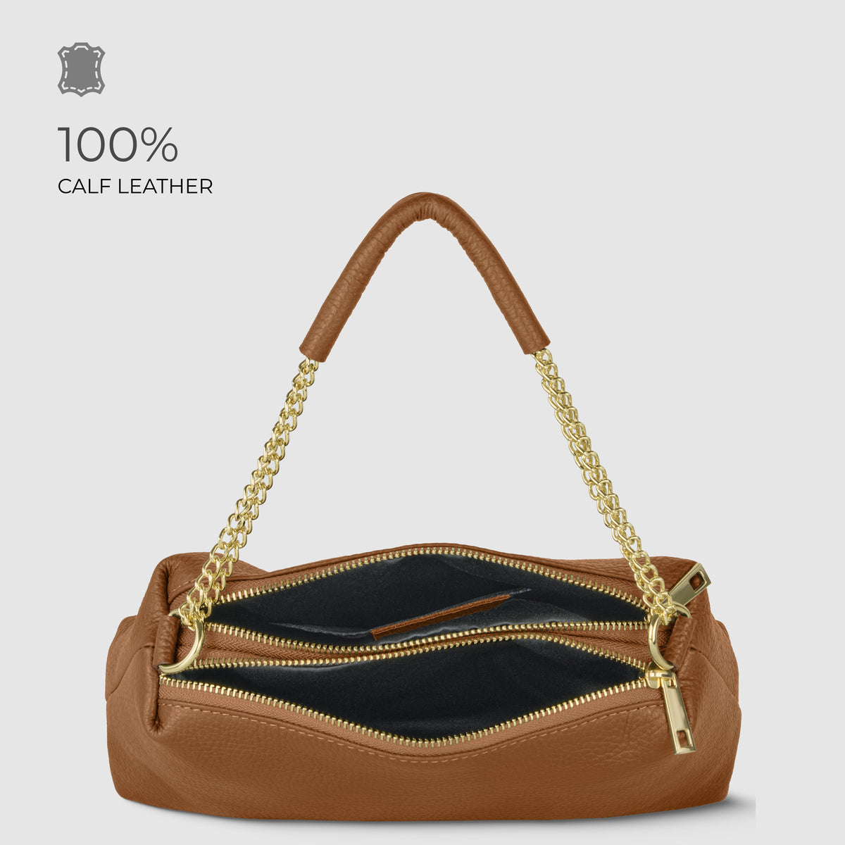 Milano Pebble Leather Shoulder Bag