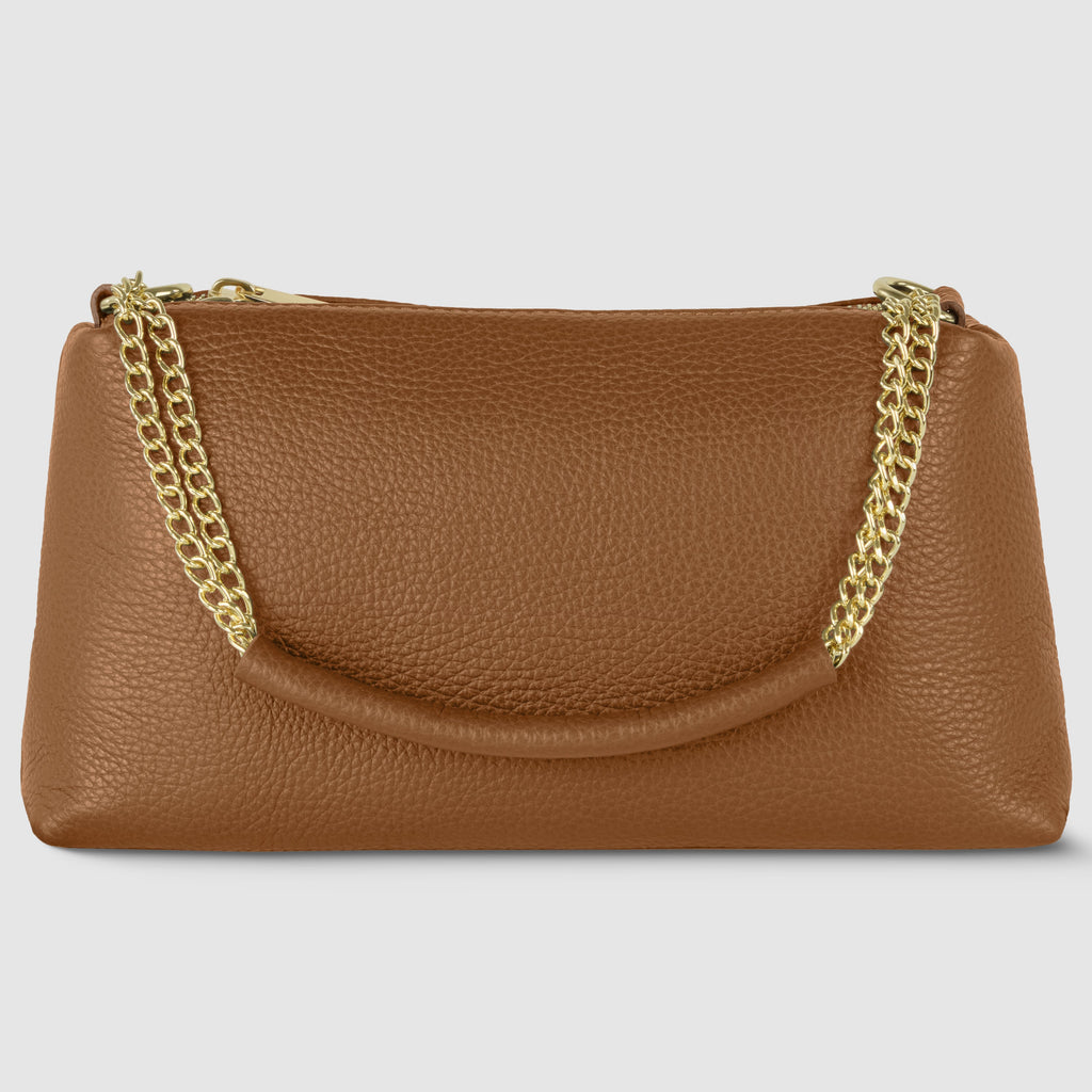 Milano Pebble Leather Shoulder Bag