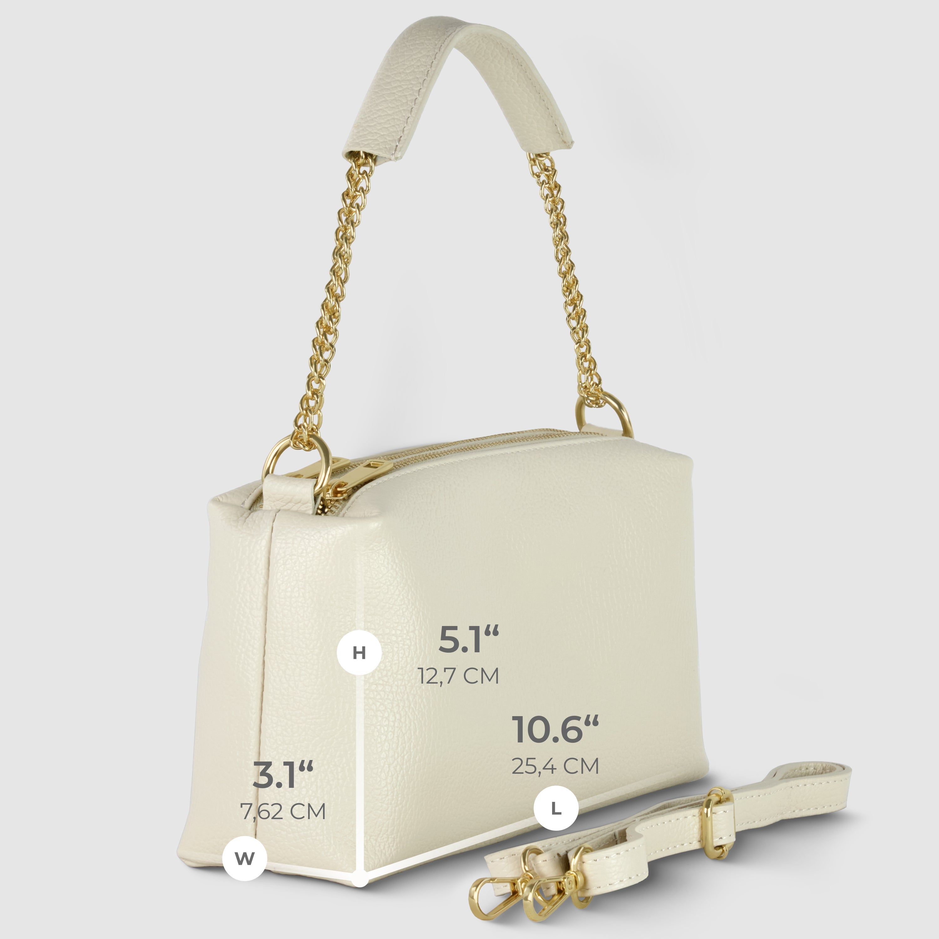 Milano Pebble Leather Shoulder Bag