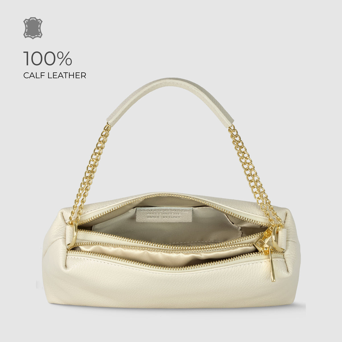 Milano Pebble Leather Shoulder Bag