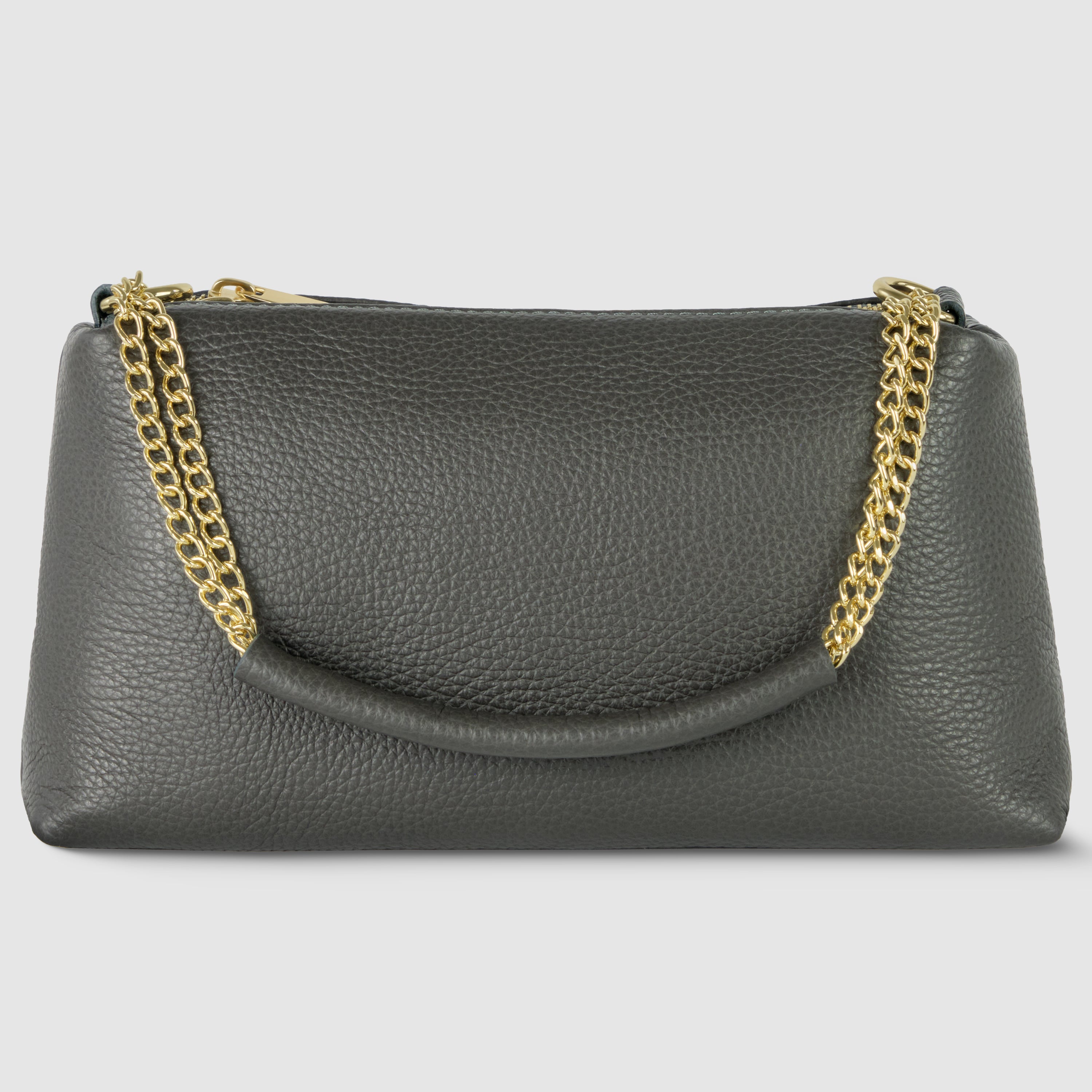 Milano Pebble Leather Shoulder Bag