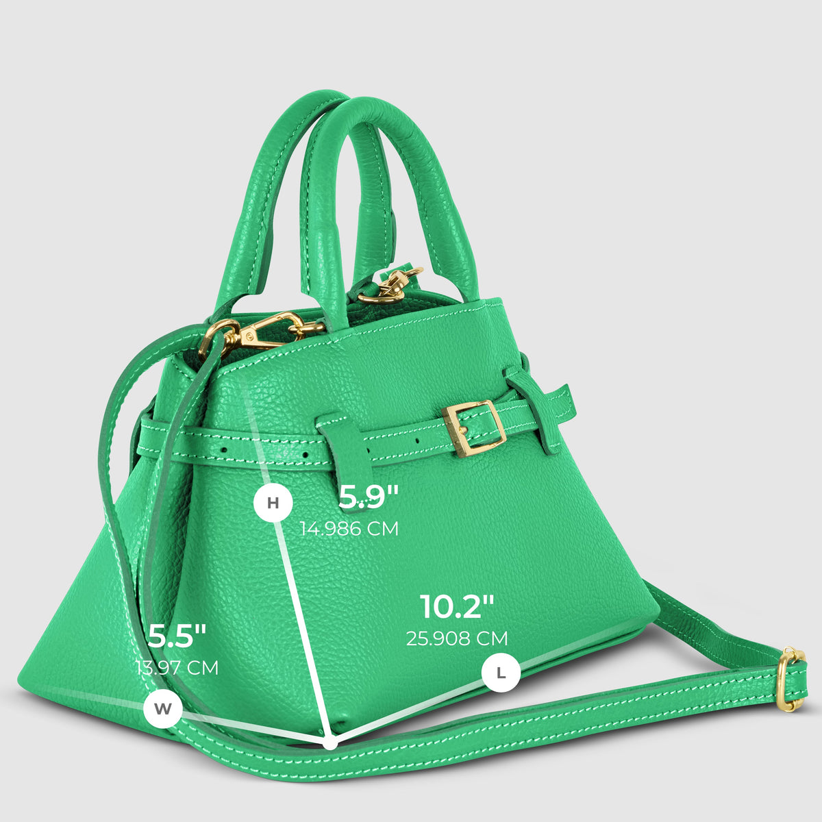 The Aria Belted Satchel