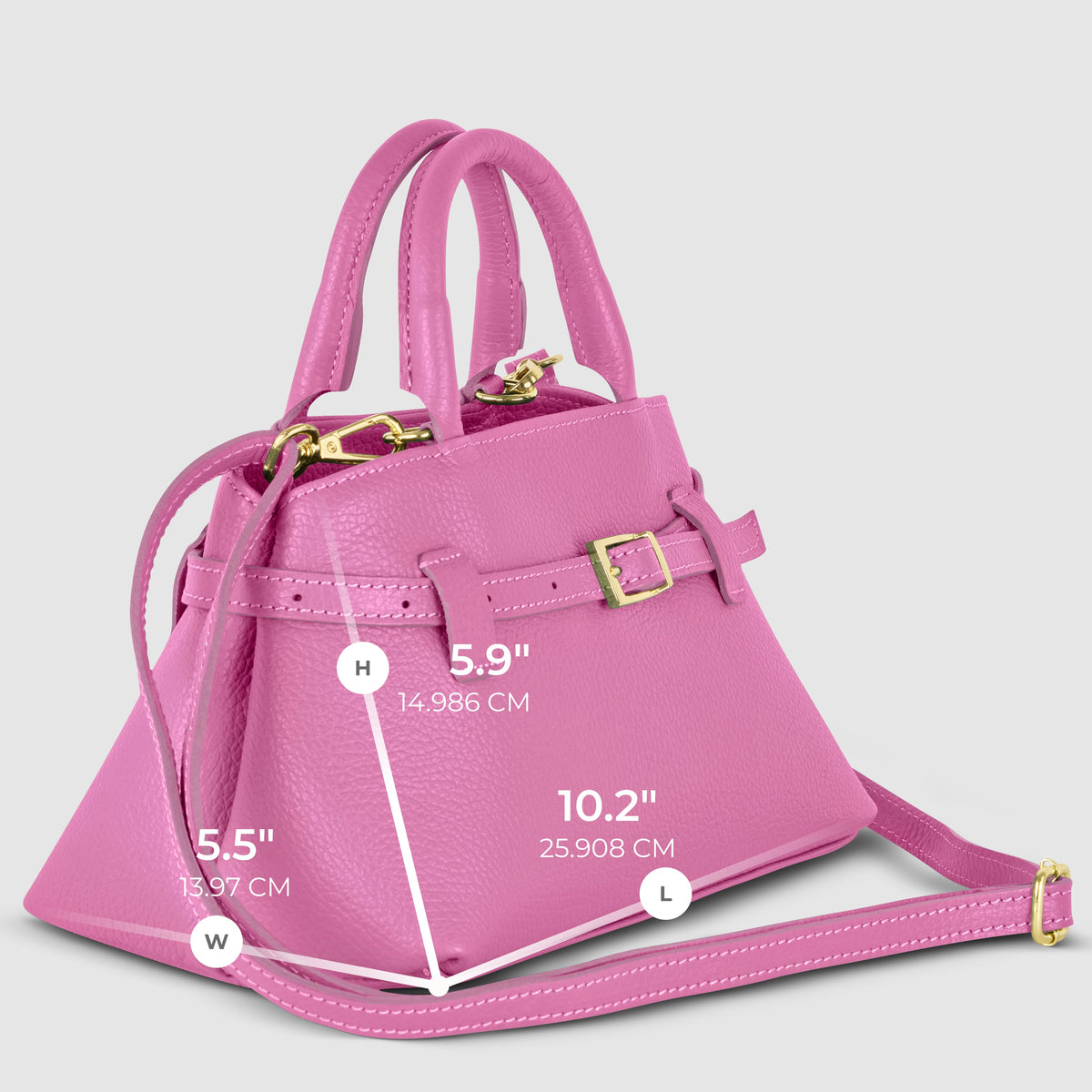 The Aria Belted Satchel