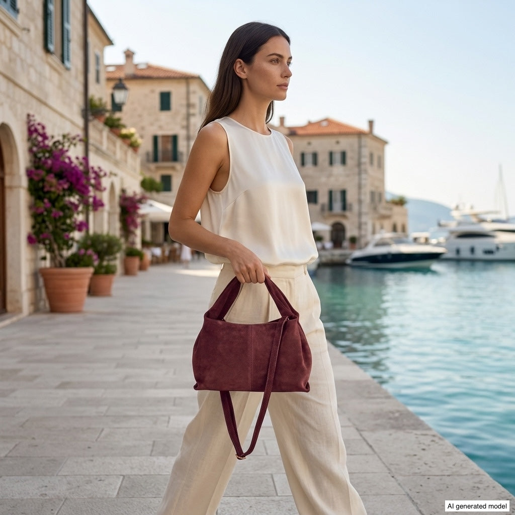 Ferrara Suede Shoulder Bag