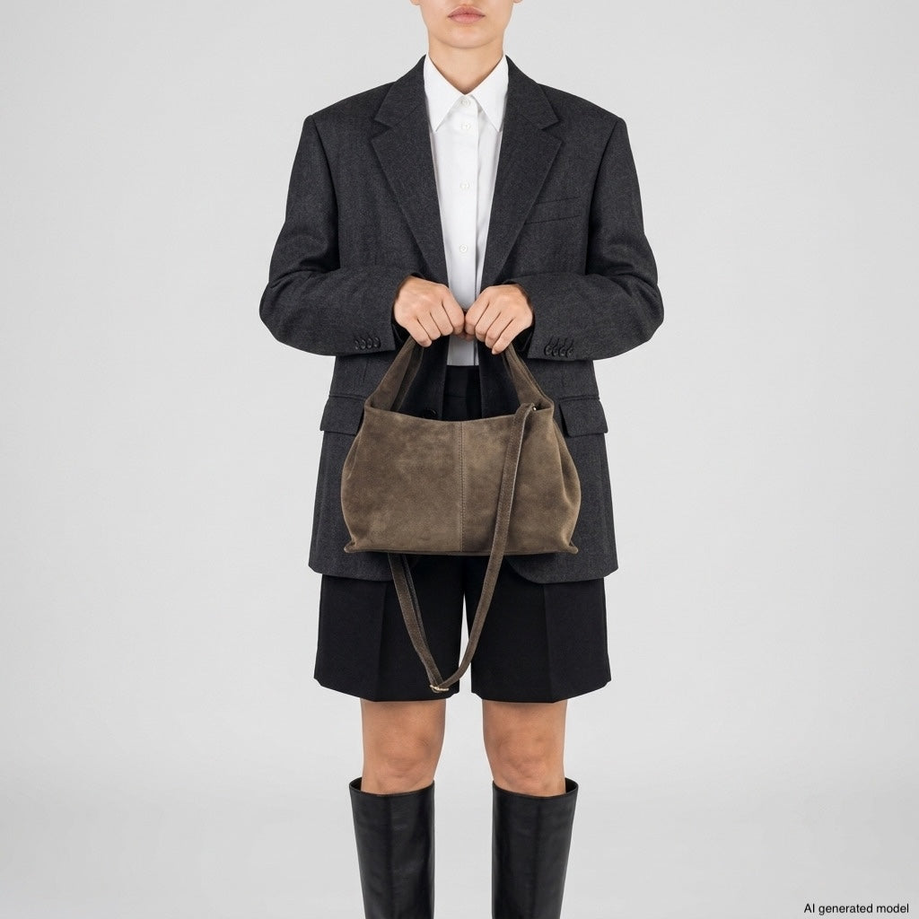 Ferrara Suede Shoulder Bag