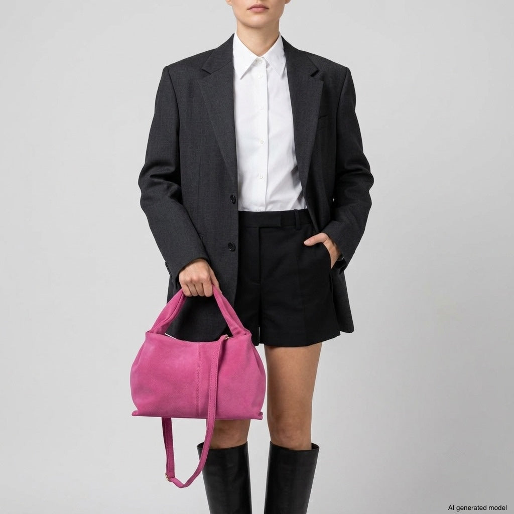 Ferrara Suede Shoulder Bag