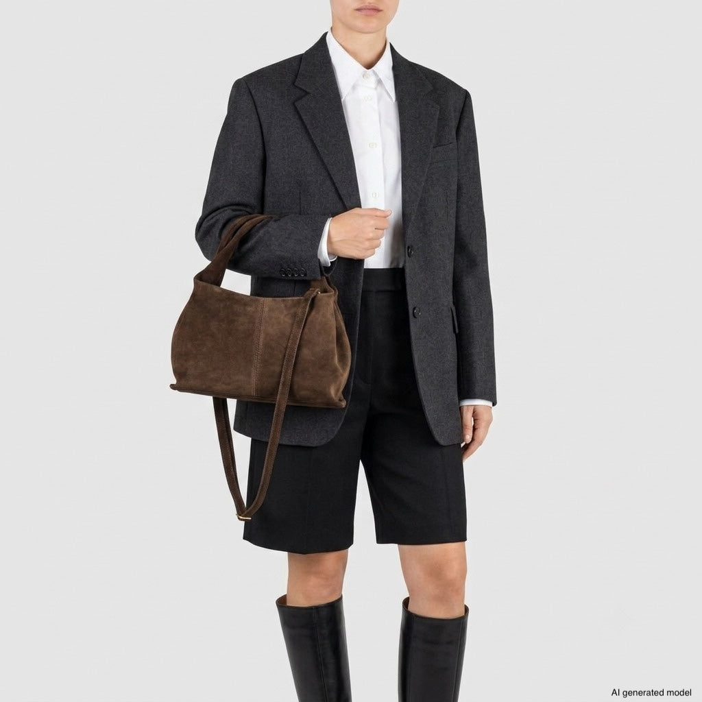 Ferrara Suede Shoulder Bag