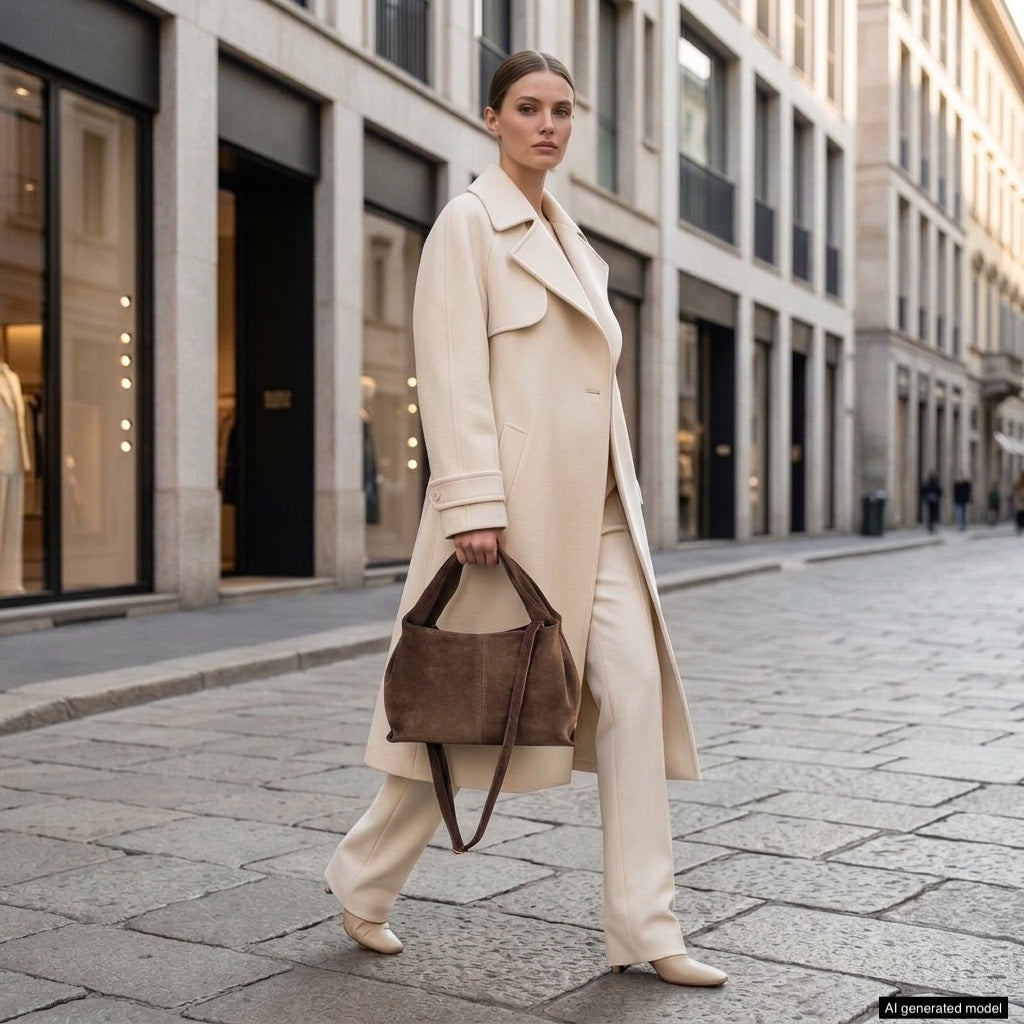Ferrara Suede Shoulder Bag