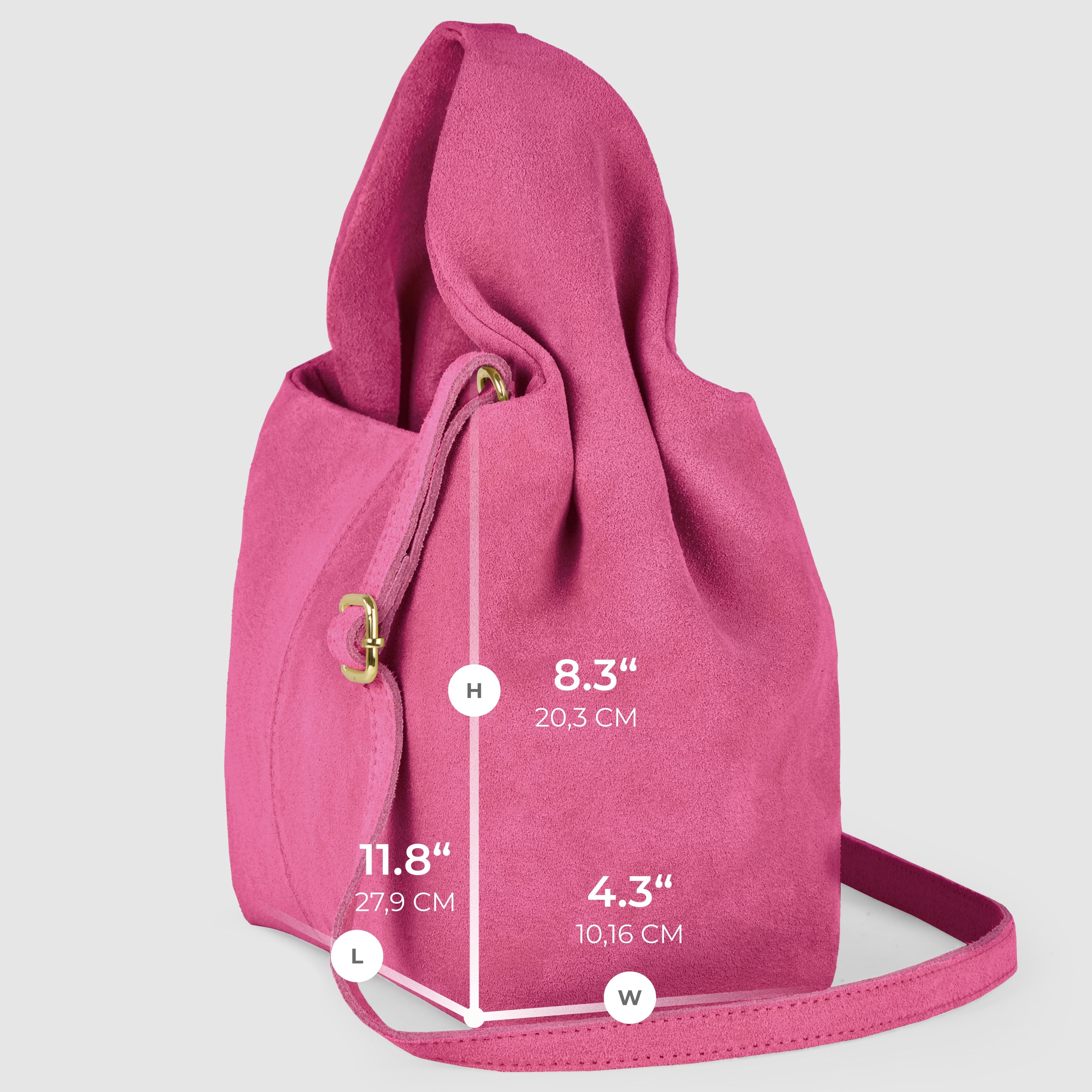 Ferrara Suede Shoulder Bag