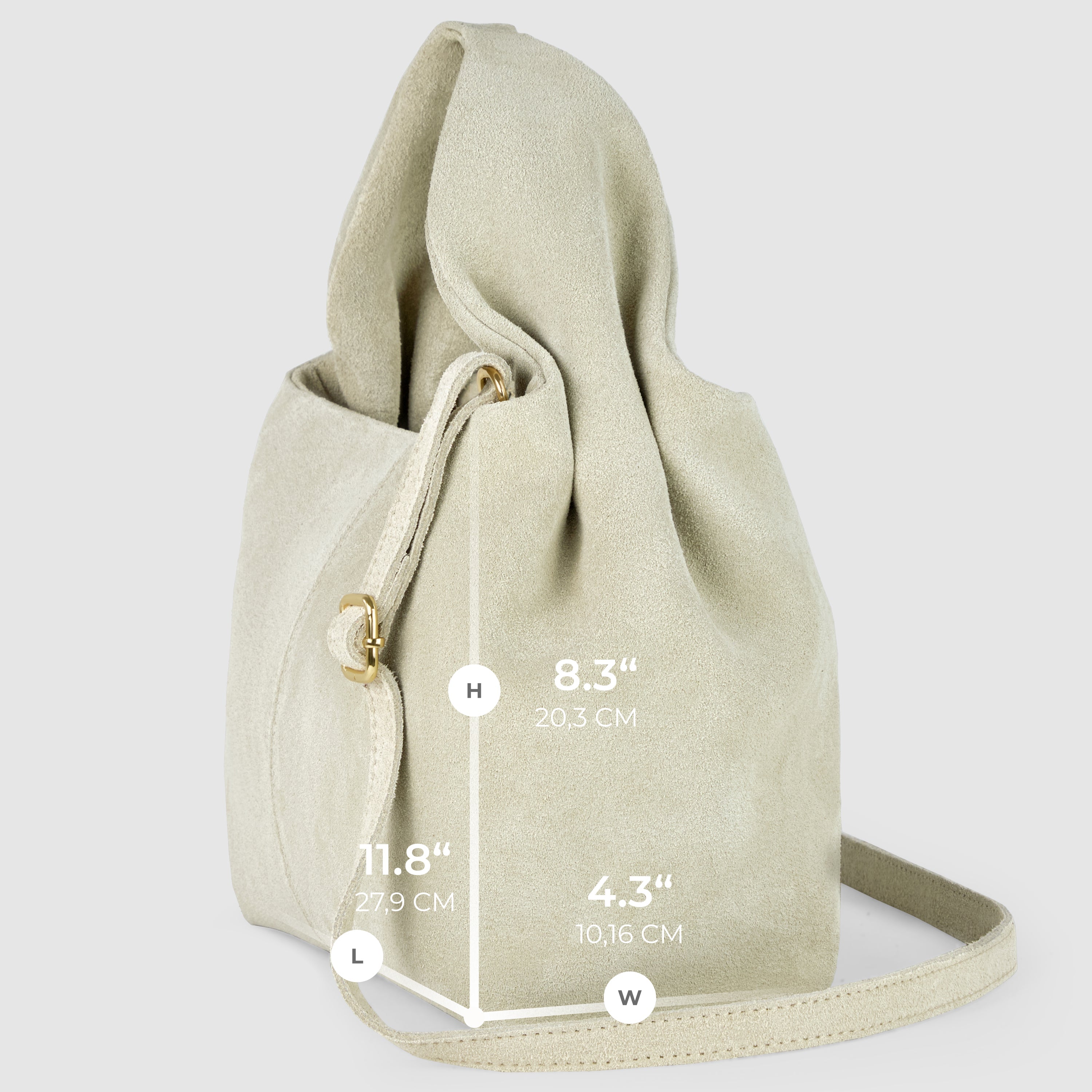 Ferrara Suede Shoulder Bag