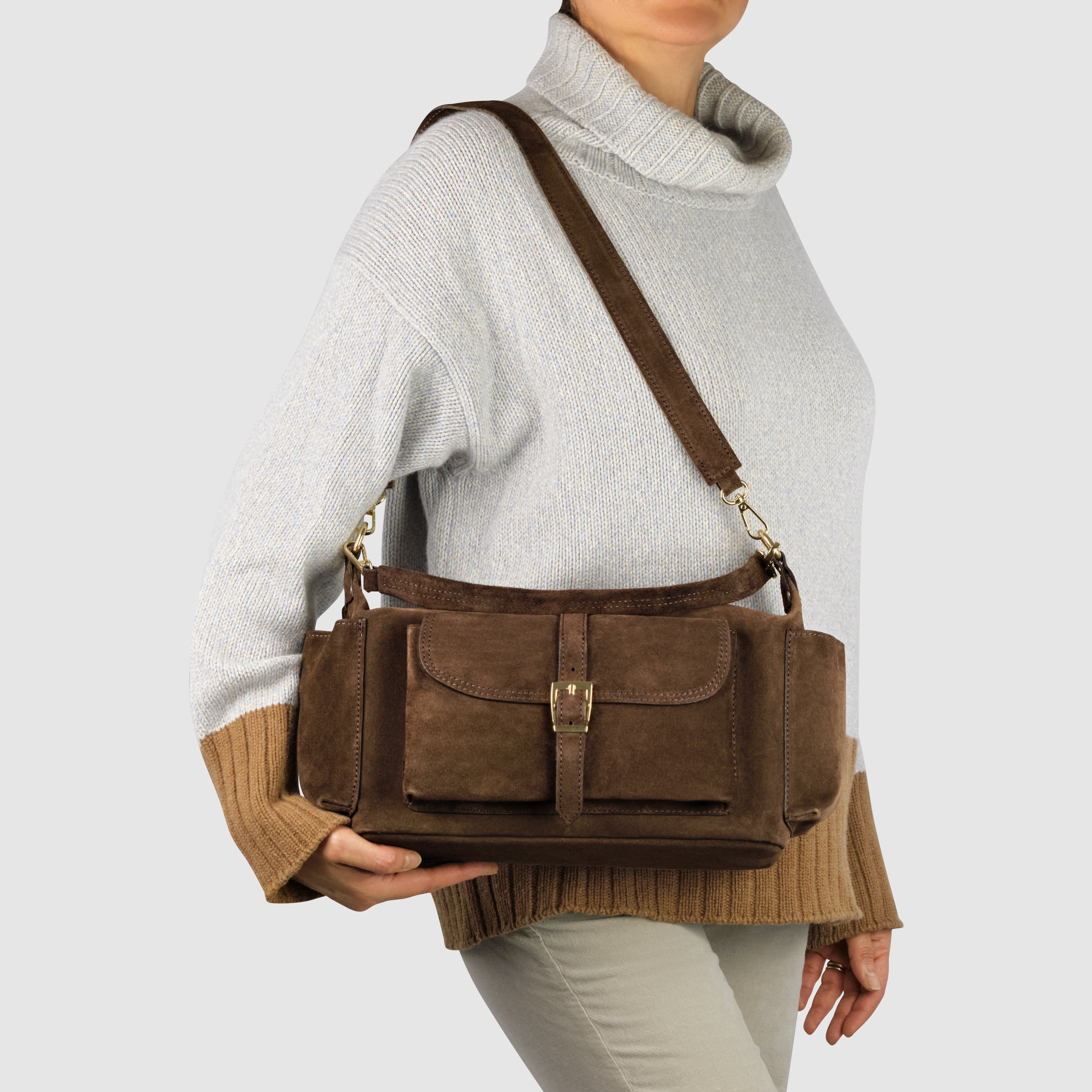 Sondrio Suede Utility Bag