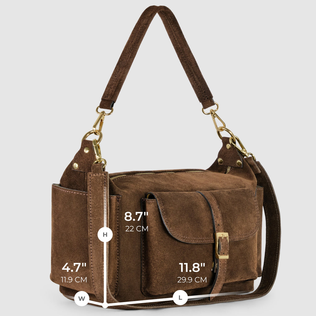 Sondrio Suede Utility Bag