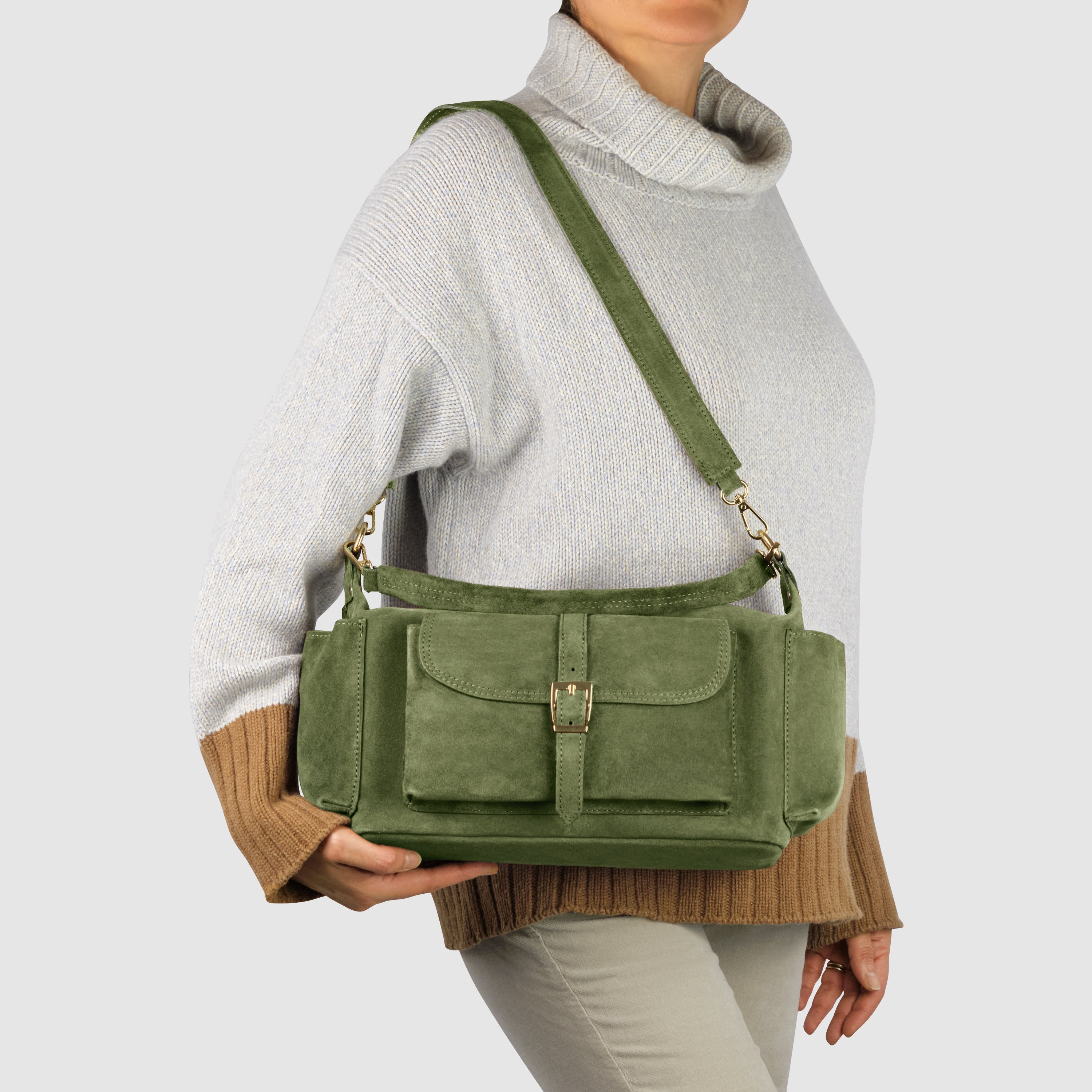 Sondrio Suede Utility Bag