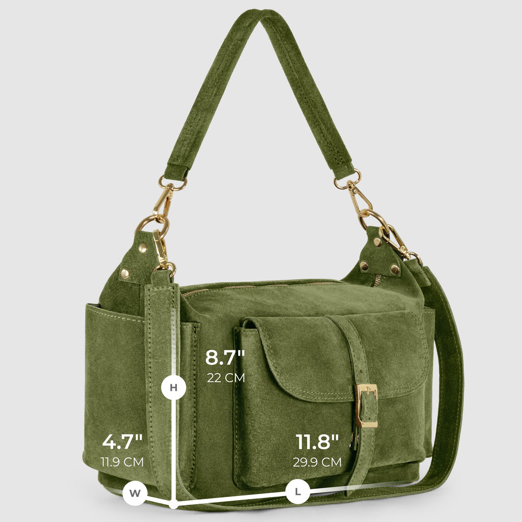 Sondrio Suede Utility Bag